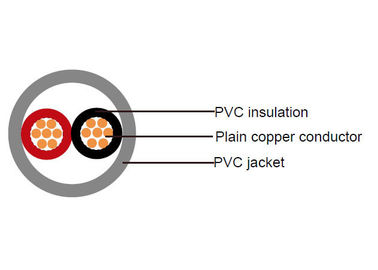 Niederspannungs-Stromkabel 0.6/1 KV | 2 Kern PVC-Isolierung, PVC umhüllte Iec 60502-1 Unarmoured und gepanzertes Kabel